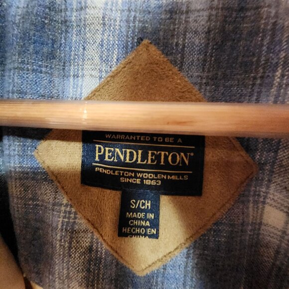 Pendleton Womens Sherpa Fleece Jacket With Denim Pocket Accent S - Picture 3 of 3